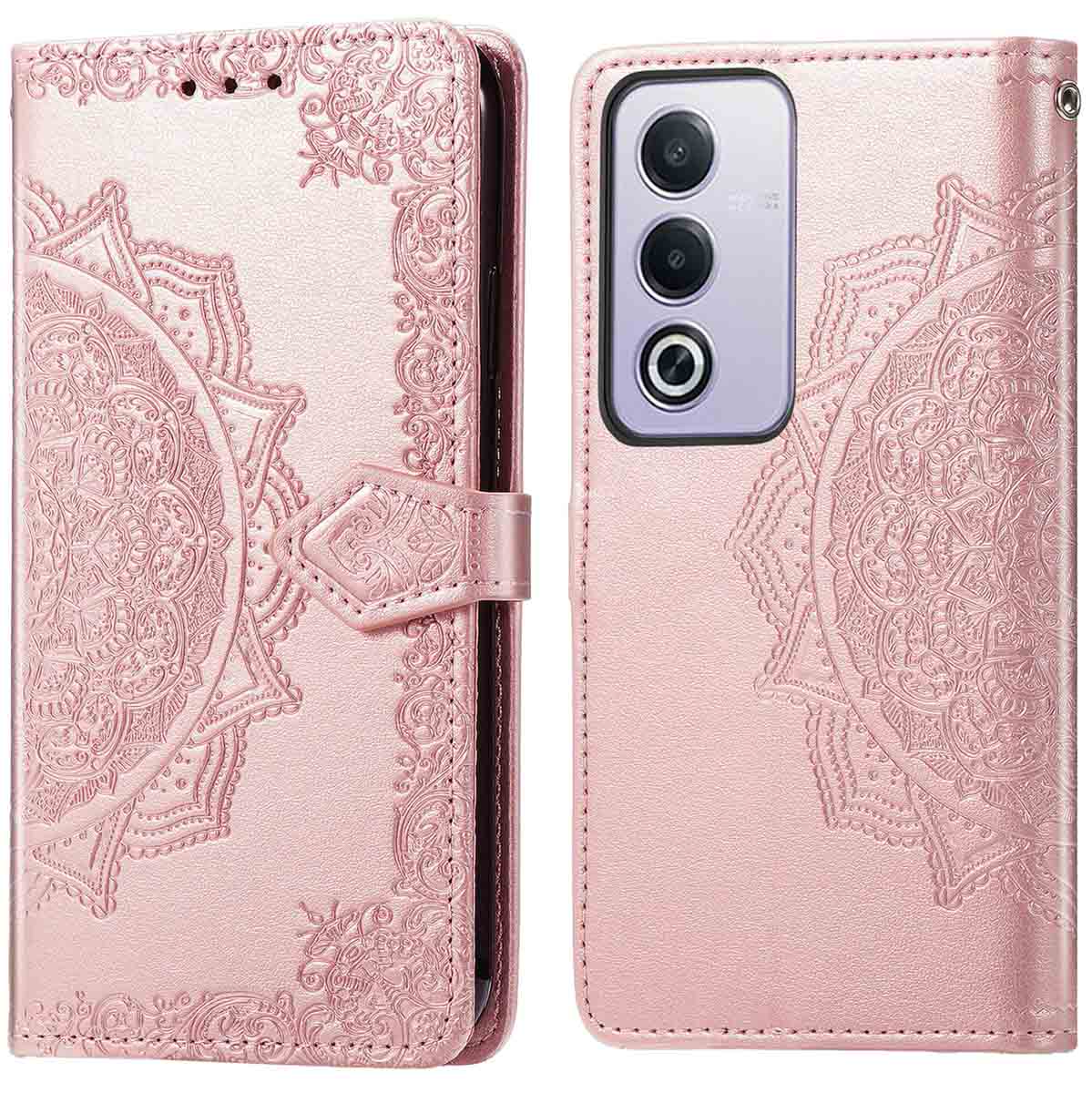 imoshion Mandala Klapphülle für das Oppo A80 5G - Rosé gold