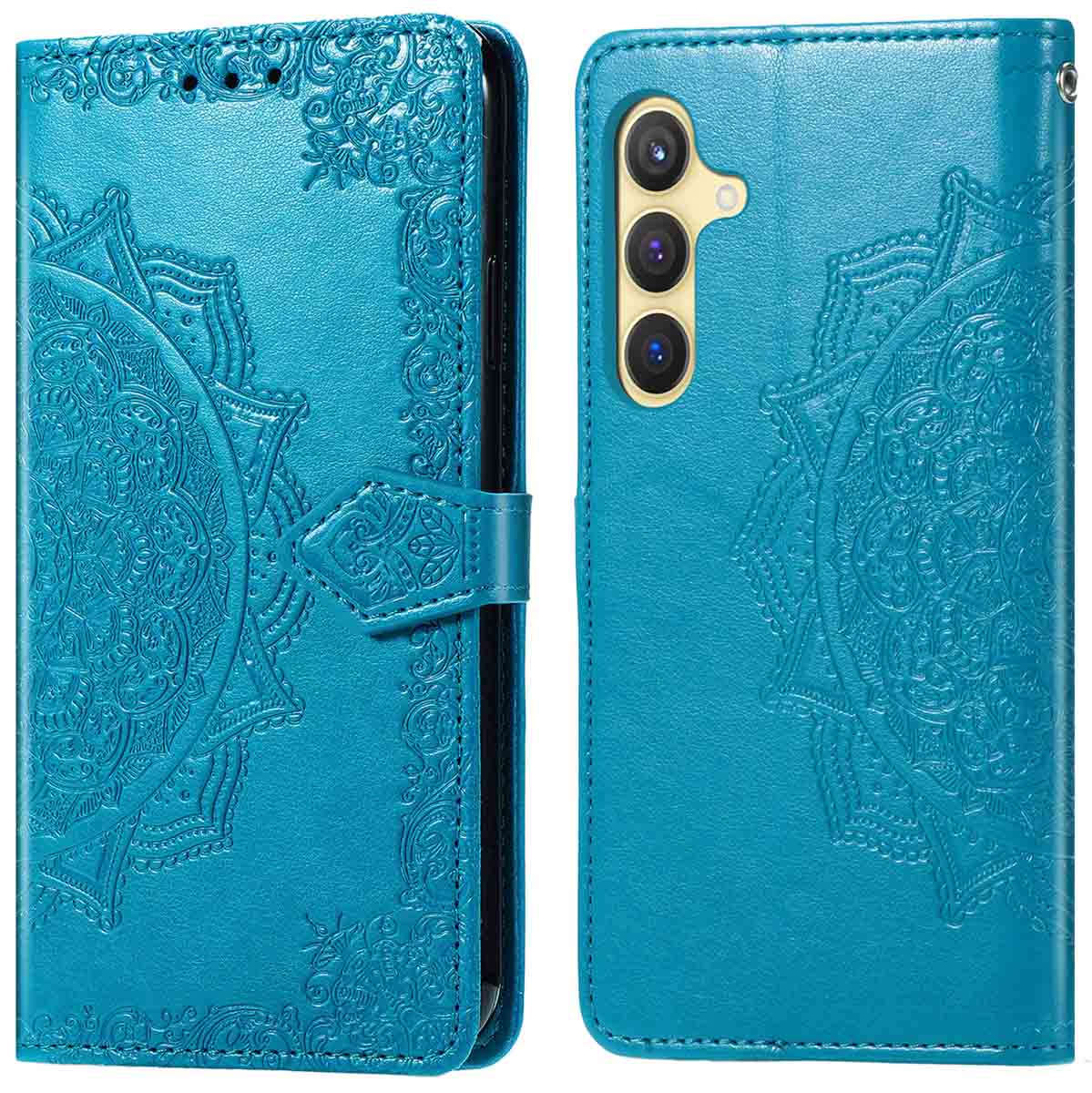 imoshion Mandala Klapphülle für das Samsung Galaxy S25 / S24 - Türkis