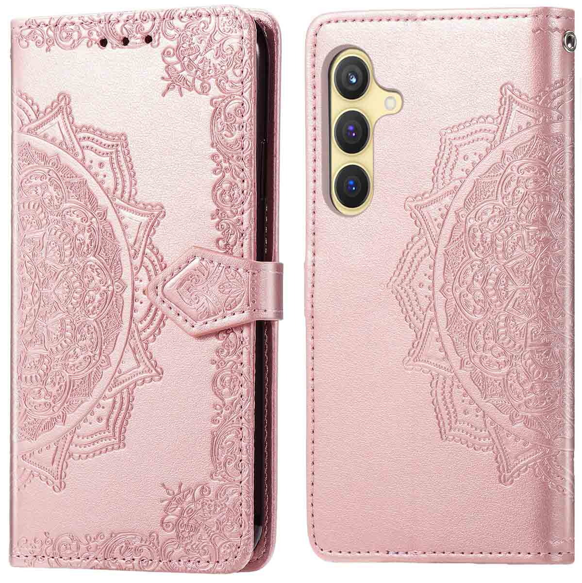 imoshion Mandala Klapphülle für das Samsung Galaxy S25 Plus - Rosé gold