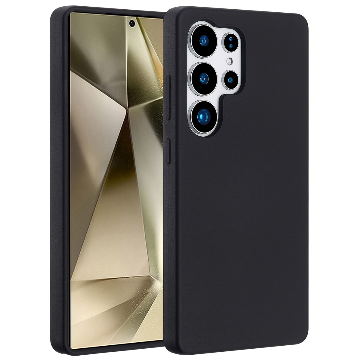 Accezz Liquid Silikoncase mit MagSafe für das Samsung Galaxy S25 Ultra - Schwarz