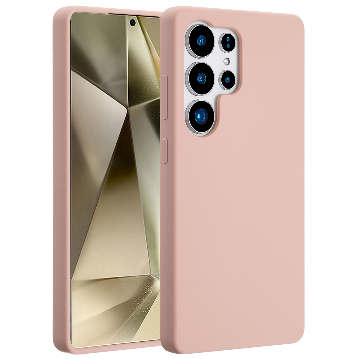 Accezz Liquid Silikoncase mit MagSafe für das Samsung Galaxy S25 Ultra - Rosa