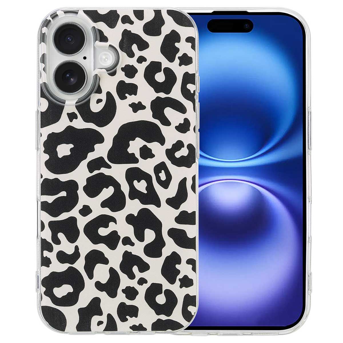 imoshion Design Hülle für das Apple iPhone 16 - Leopard Transparent