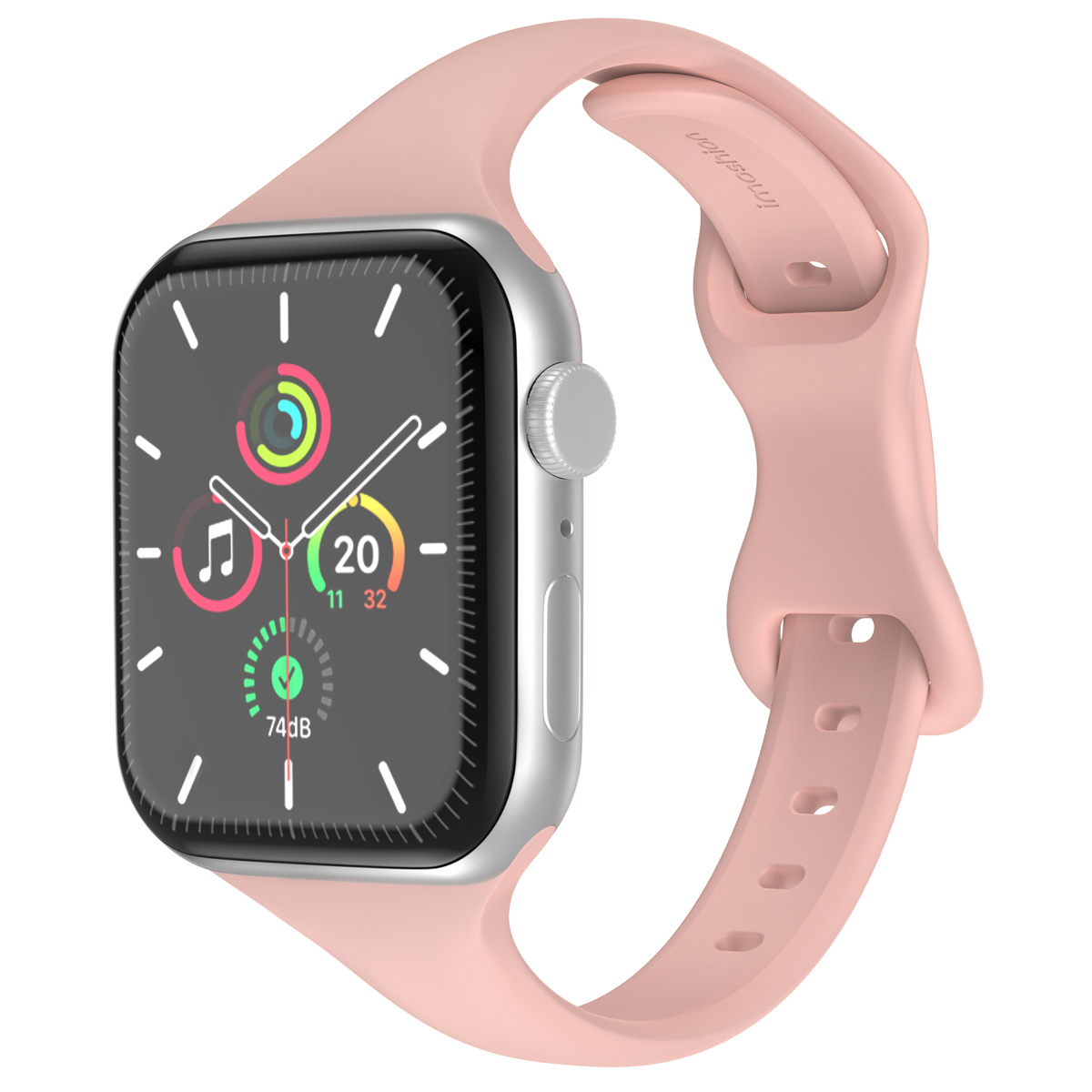 imoshion Slim Silikonarmband für  Apple Watch | 44/45/46/49 mm - Retro Pink