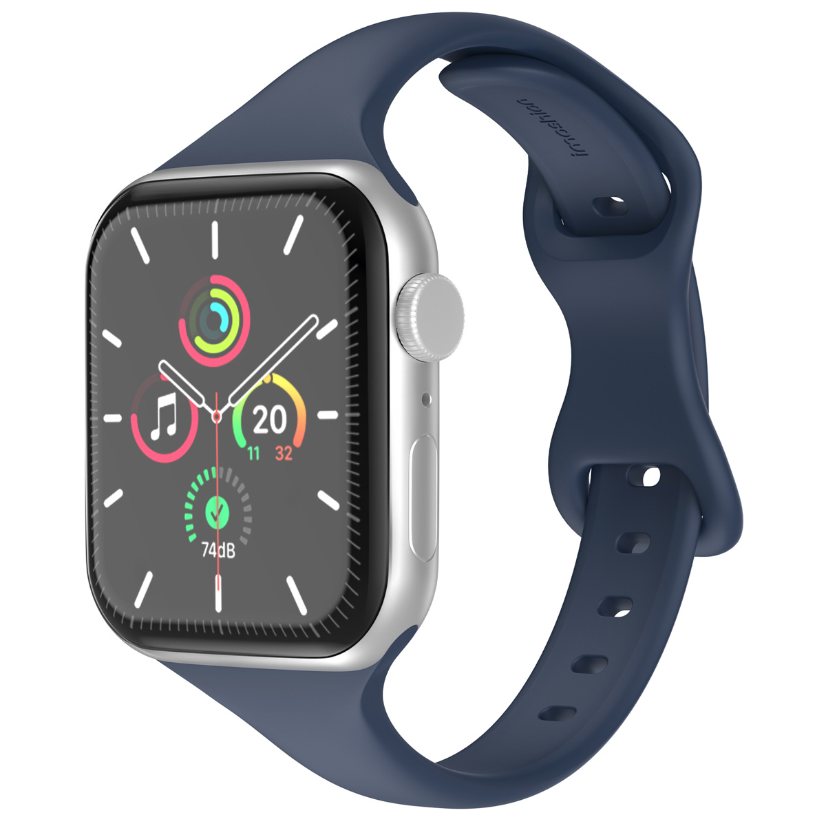 imoshion Slim Silikonarmband für  Apple Watch | 44/45/46/49 mm - Navy Blue