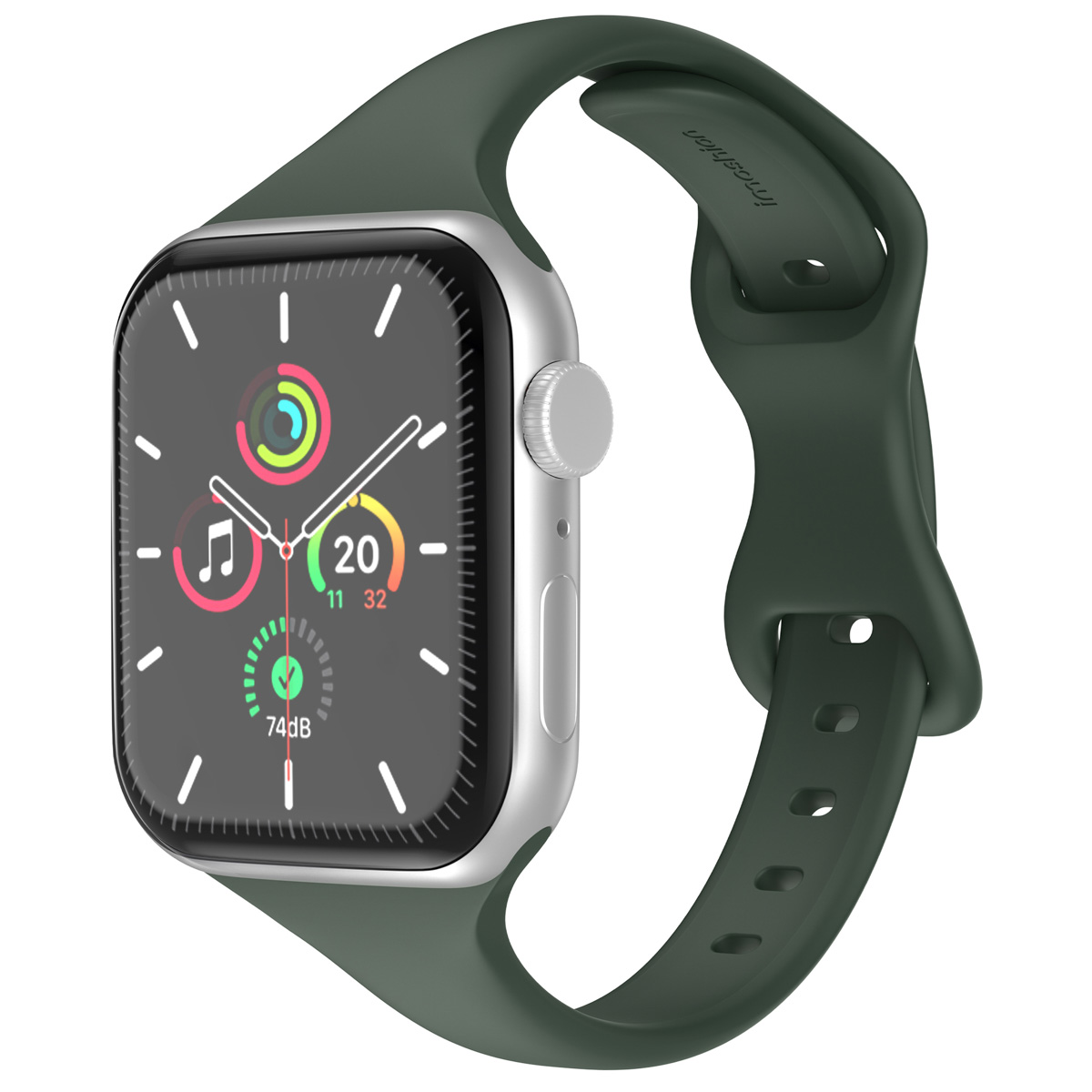 imoshion Slim Silikonarmband für  Apple Watch | 44/45/46/49 mm - Olive Green