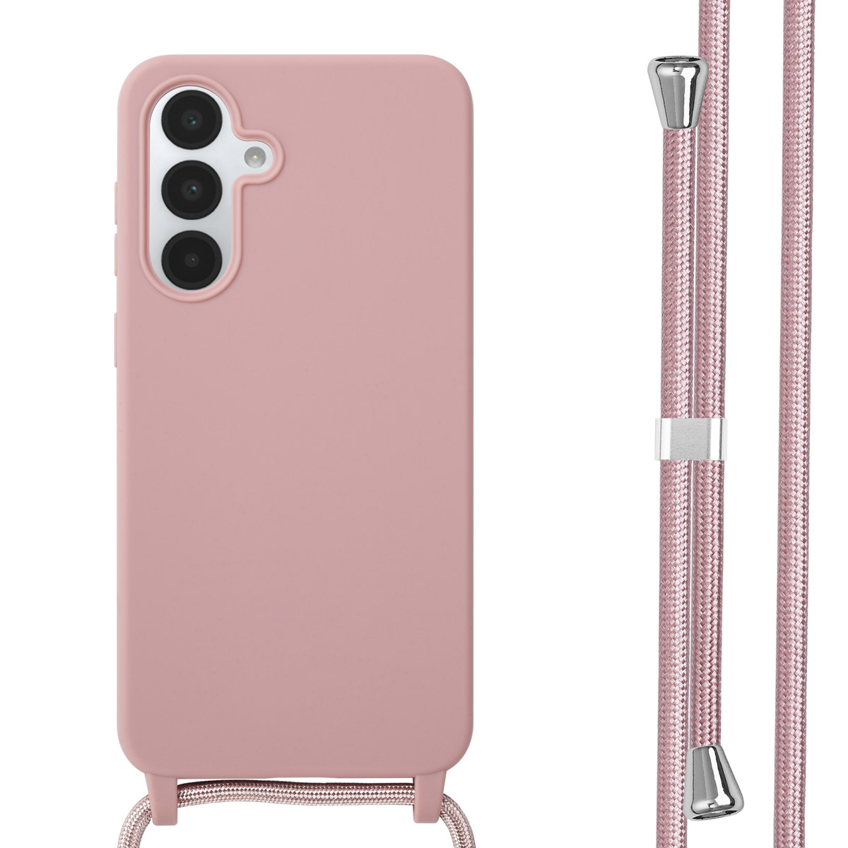 imoshion SilikonHülle mit Band für das Samsung Galaxy A36 - Sand Pink