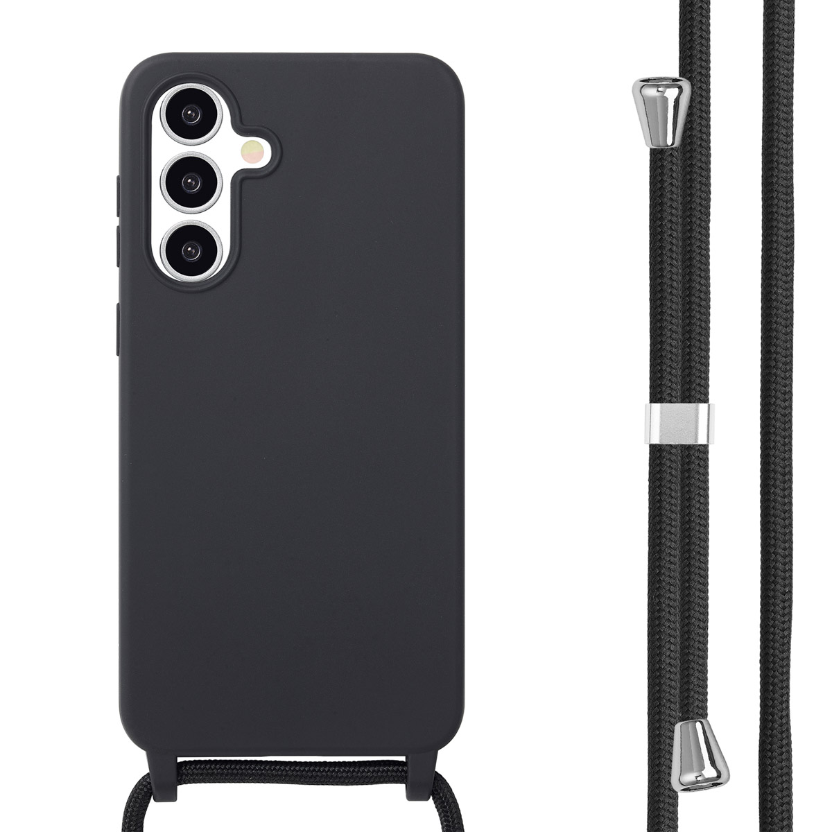 imoshion SilikonHülle mit Band für das Samsung Galaxy A36 - Schwarz