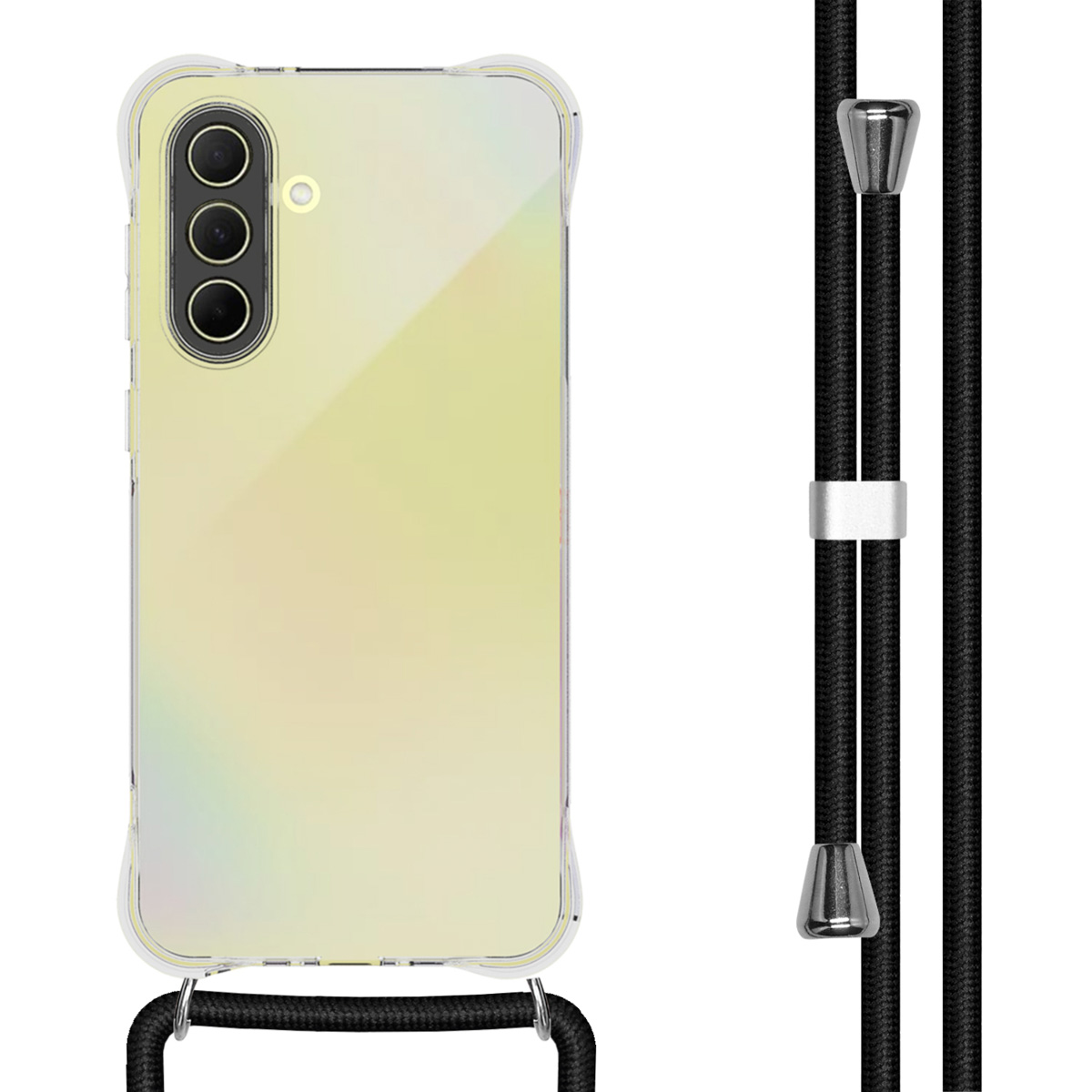 imoshion Transparentes Backcover mit Band für das Samsung Galaxy A36 - Schwarz
