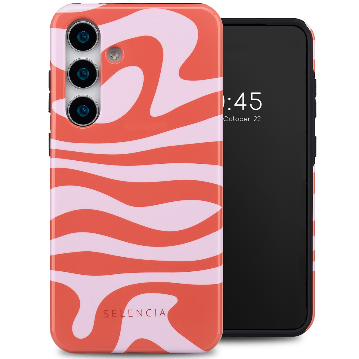 Selencia Vivid Back Cover für das Samsung Galaxy S25 - Dream Swirl Pink