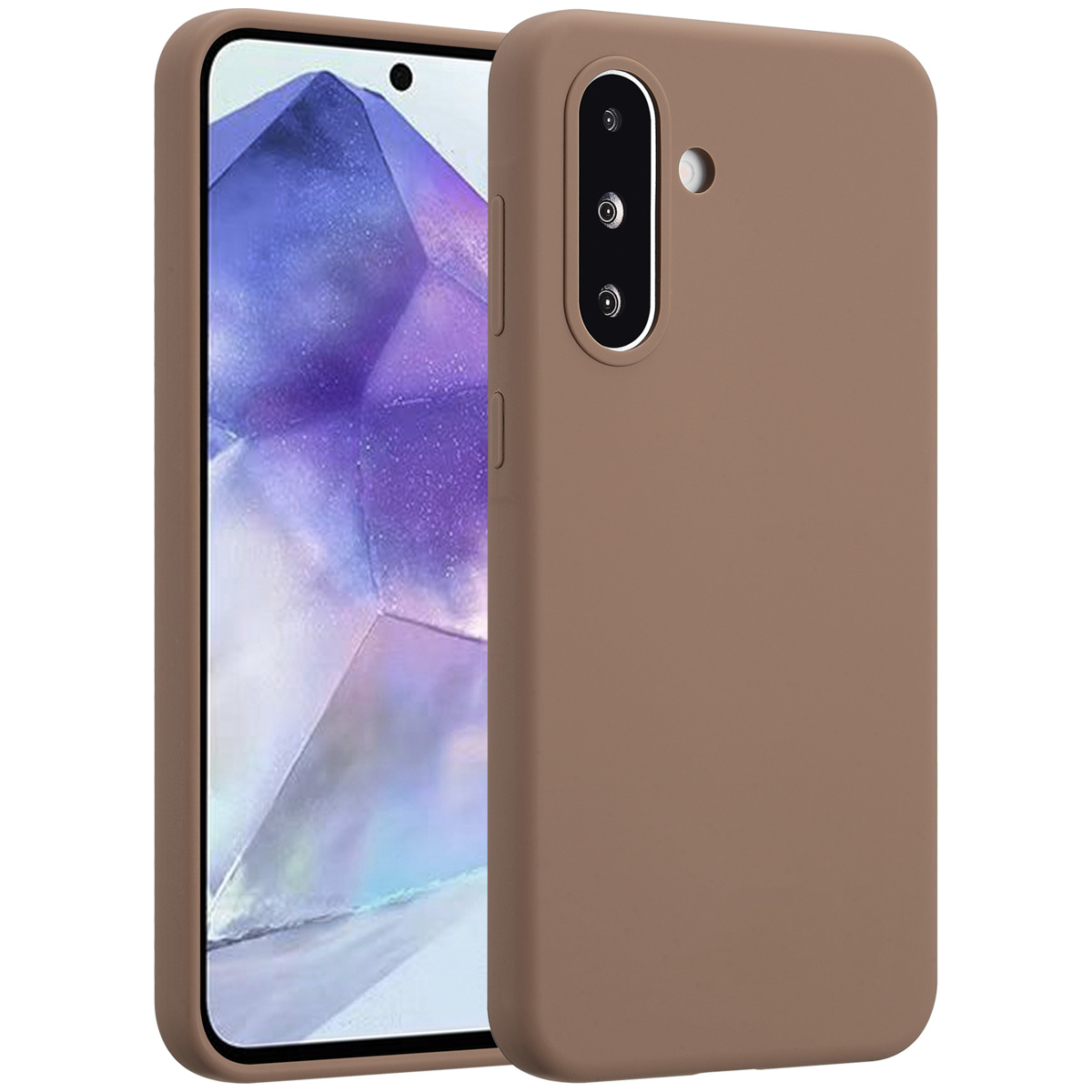 Accezz Liquid Silikoncase für das Samsung Galaxy A36 / A56 - Hellbraun