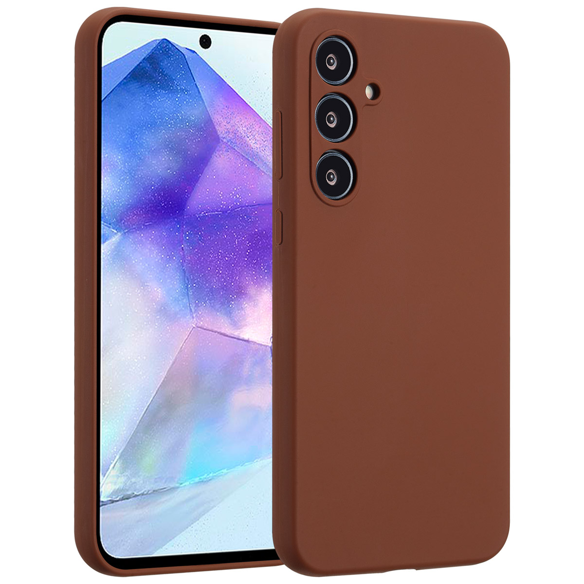 Accezz Liquid Silikoncase für das Samsung Galaxy A55 - New Tea Brown