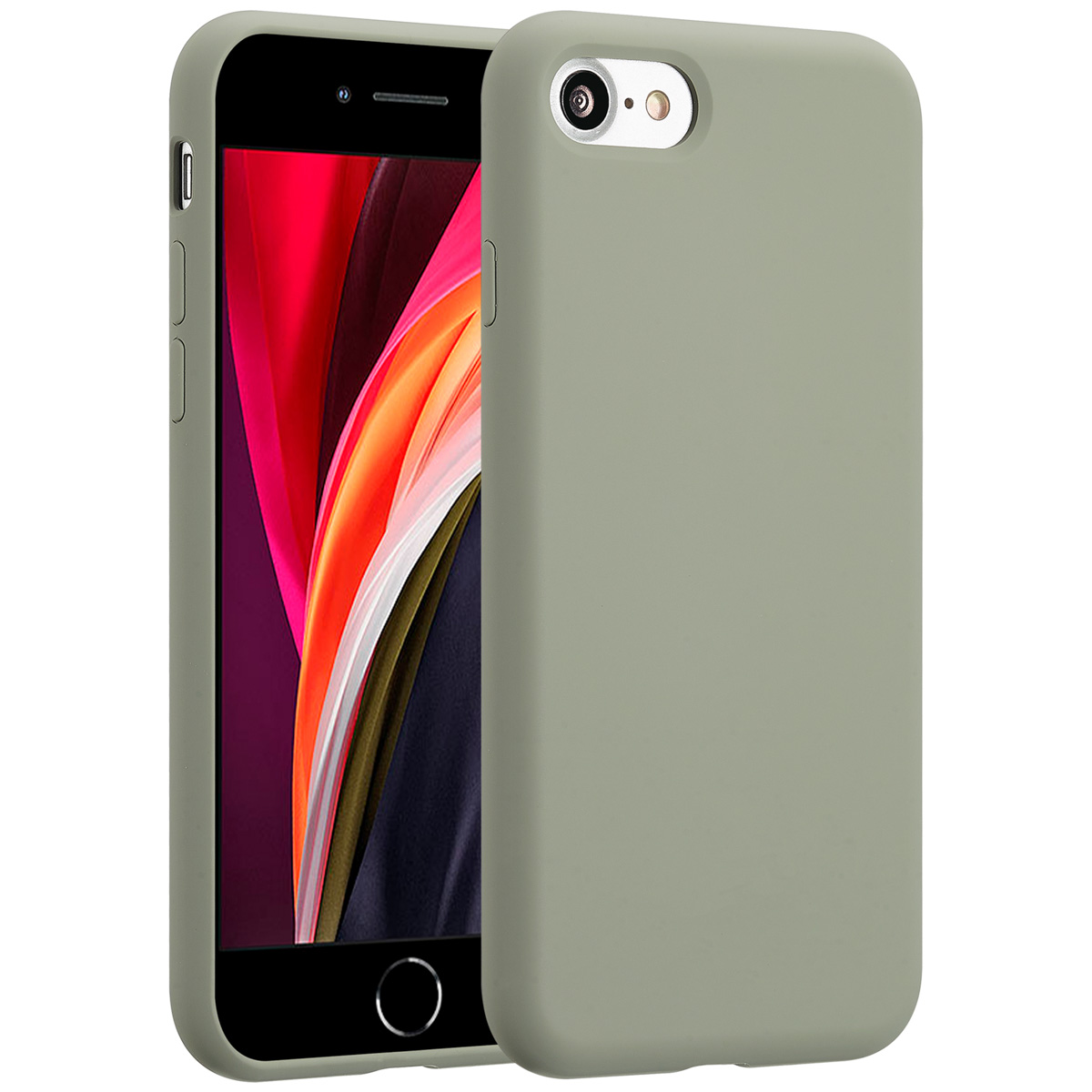 Accezz Liquid Silikoncase für das Apple iPhone SE (2022 / 2020) / 8 / 7 - Cooper Green