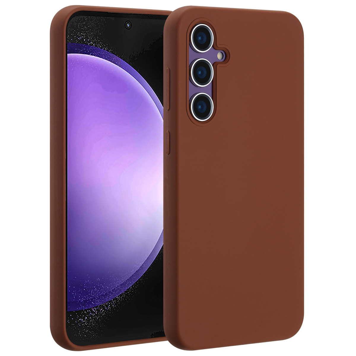 Accezz Liquid Silikoncase mit MagSafe für das Samsung Galaxy S23 FE - New Tea Brown