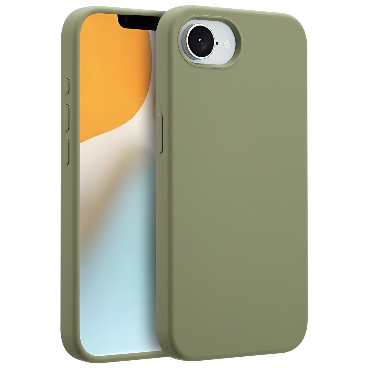 Accezz Liquid Silikoncase mit MagSafe für das Apple iPhone 17e / 16e - Cooper Green