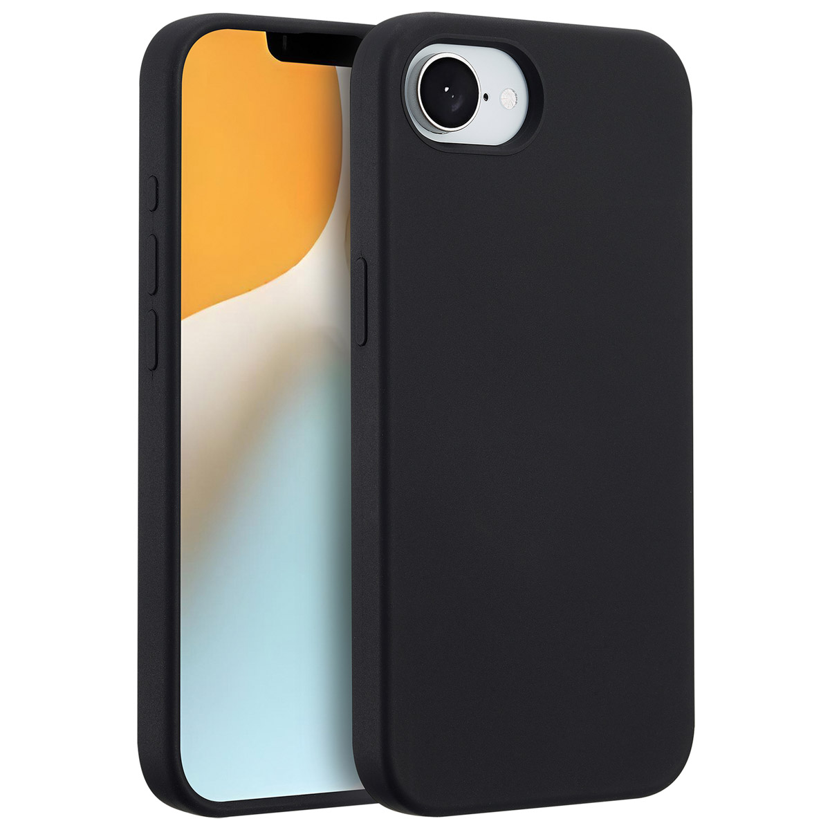 Accezz Liquid Silikoncase mit MagSafe für das Apple iPhone 17e / 16e - Schwarz