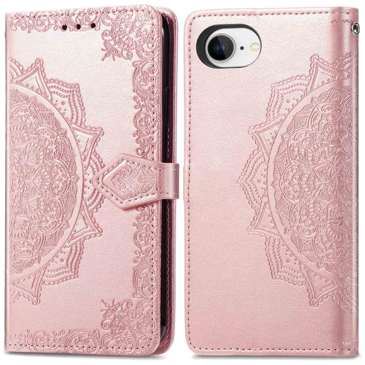 imoshion Mandala Klapphülle für das Apple iPhone 17e / 16e - Rosé gold