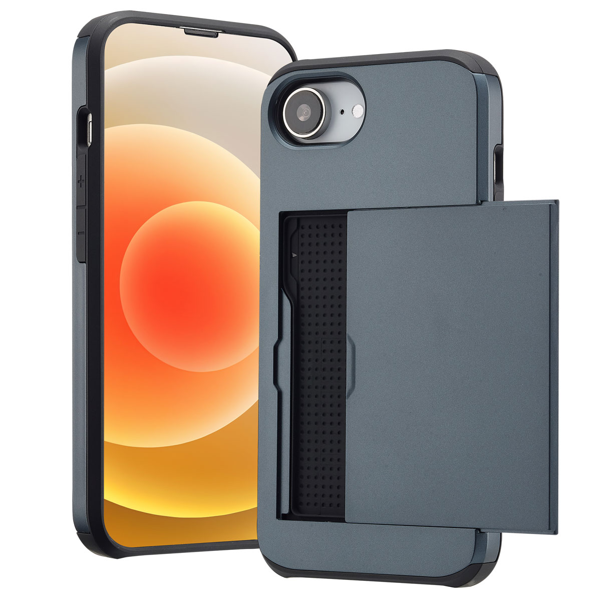 imoshion Backcover mit Kartenfach für das Apple iPhone 17e / 16e - Dunkelblau
