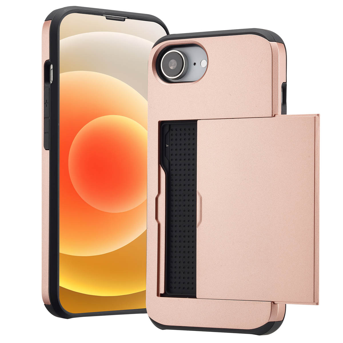 imoshion Backcover mit Kartenfach für das Apple iPhone 17e / 16e - Rosé gold
