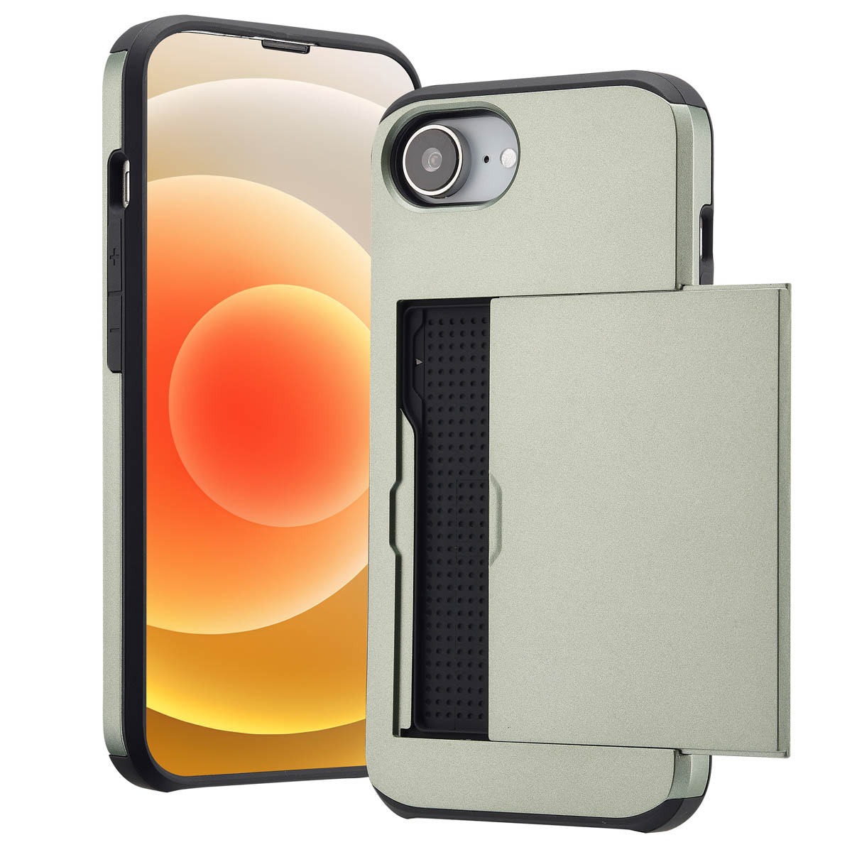 imoshion Backcover mit Kartenfach für das Apple iPhone 17e / 16e - Grün