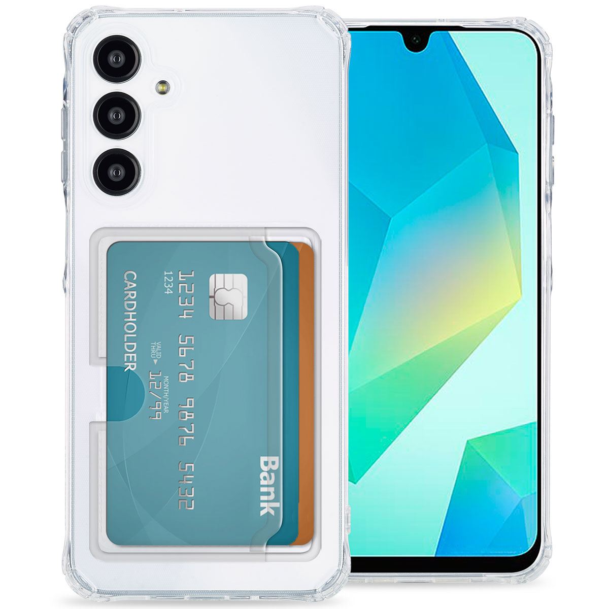 imoshion Soft Case Back Cover mit Kartenhalter für das Samsung Galaxy A16 - Transparent