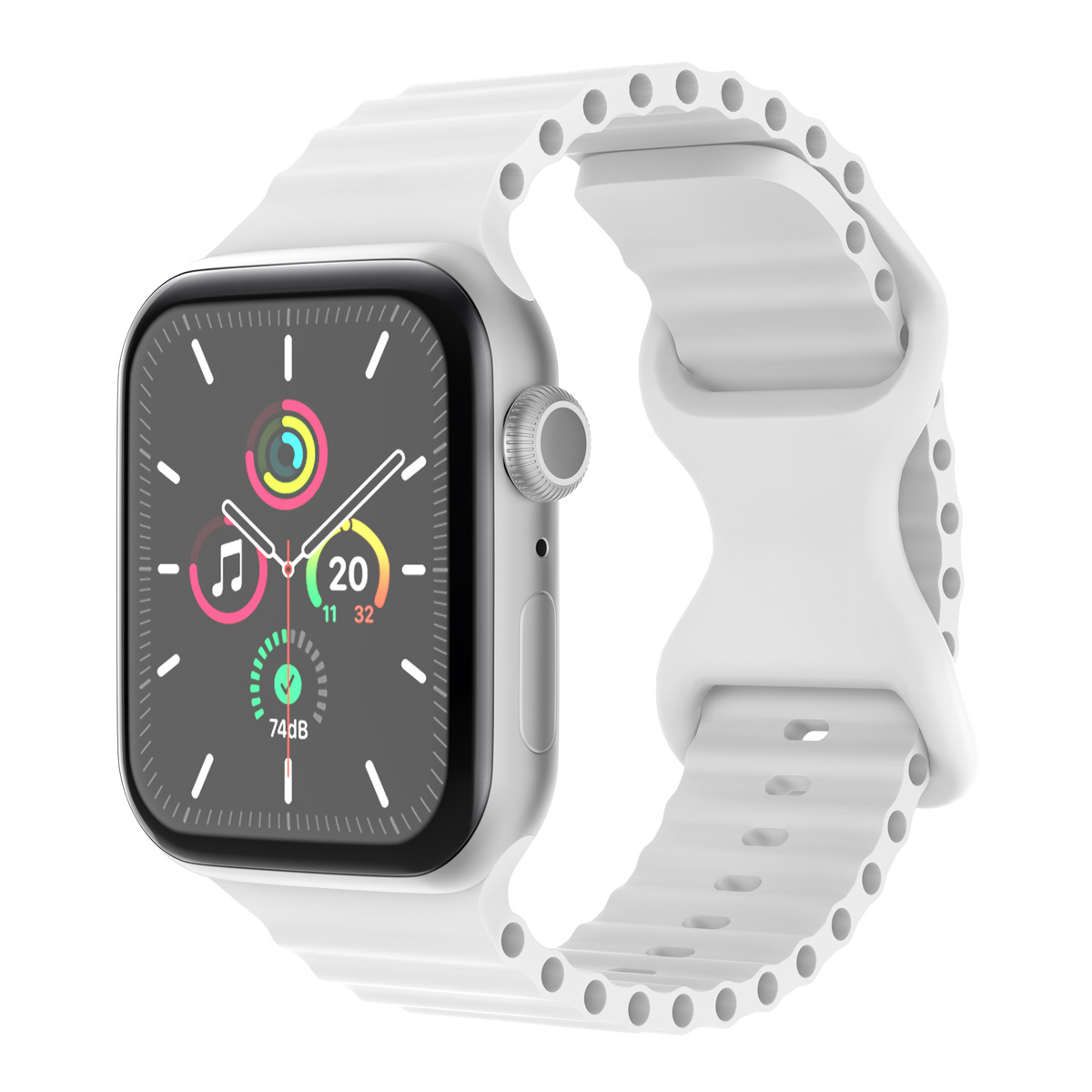 imoshion Athletic Silikonarmband für  Apple Watch | 38/40/41/42 mm - Weiß