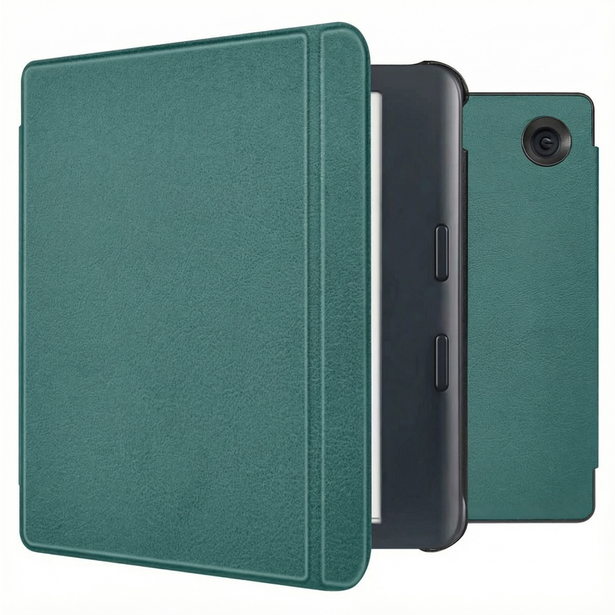 imoshion Slim Hard Case Klapphülle für das Kobo Libra Colour - Dunkelgrün