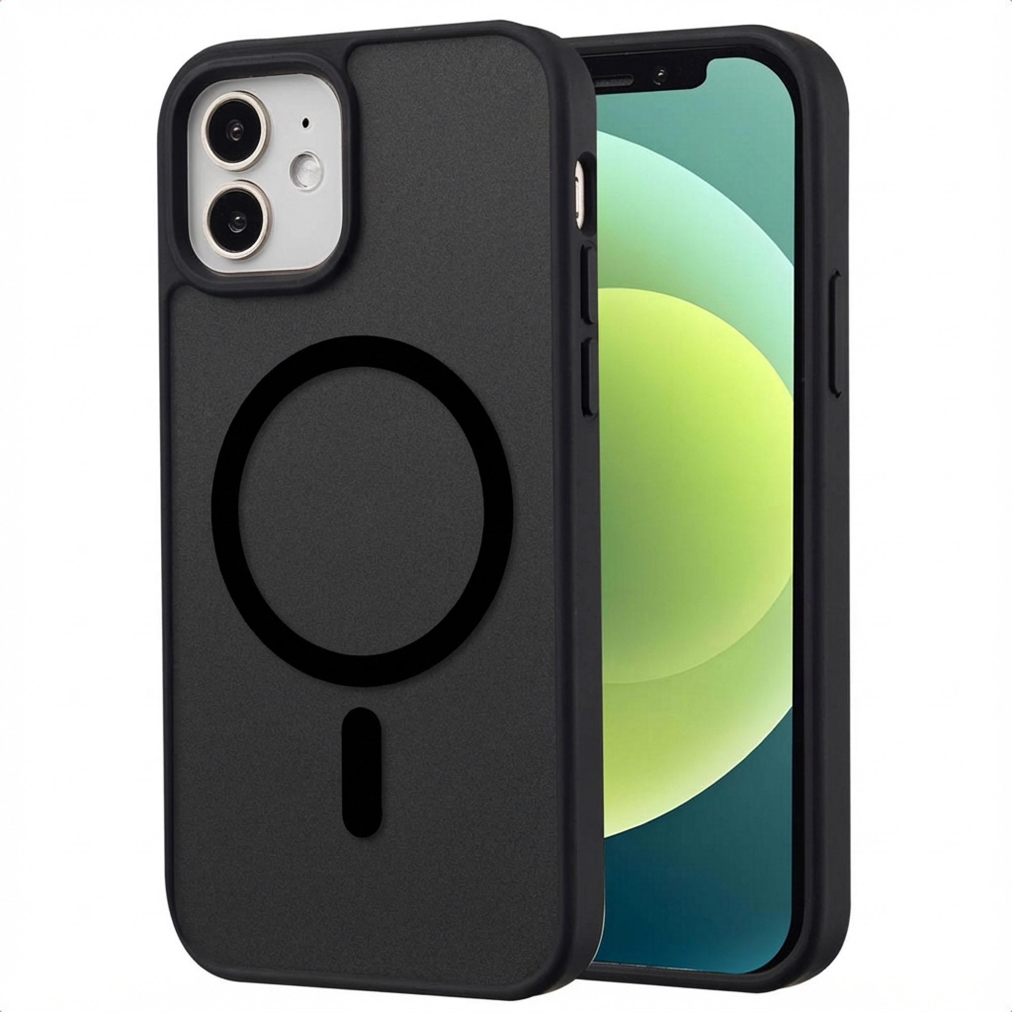 imoshion Color Guard Back Cover mit MagSafe für das Apple iPhone 12 (Pro) - Schwarz