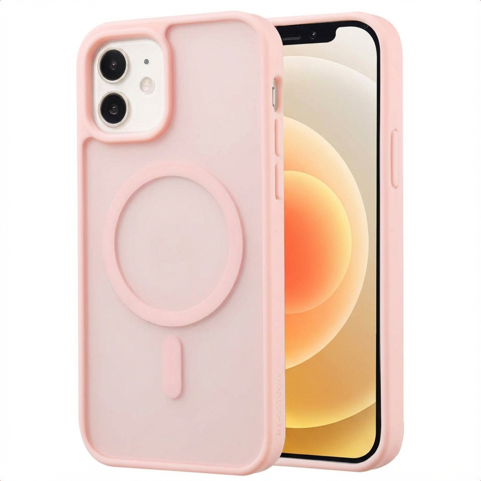 imoshion Color Guard Back Cover mit MagSafe für das Apple iPhone 12 (Pro) - Hellrosa
