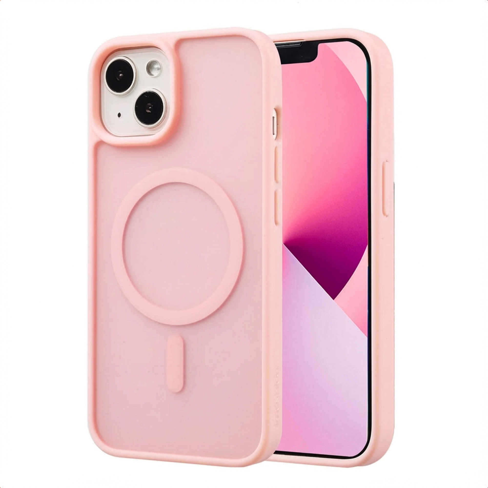 imoshion Color Guard Back Cover mit MagSafe für das Apple iPhone 14 / 13 - Hellrosa