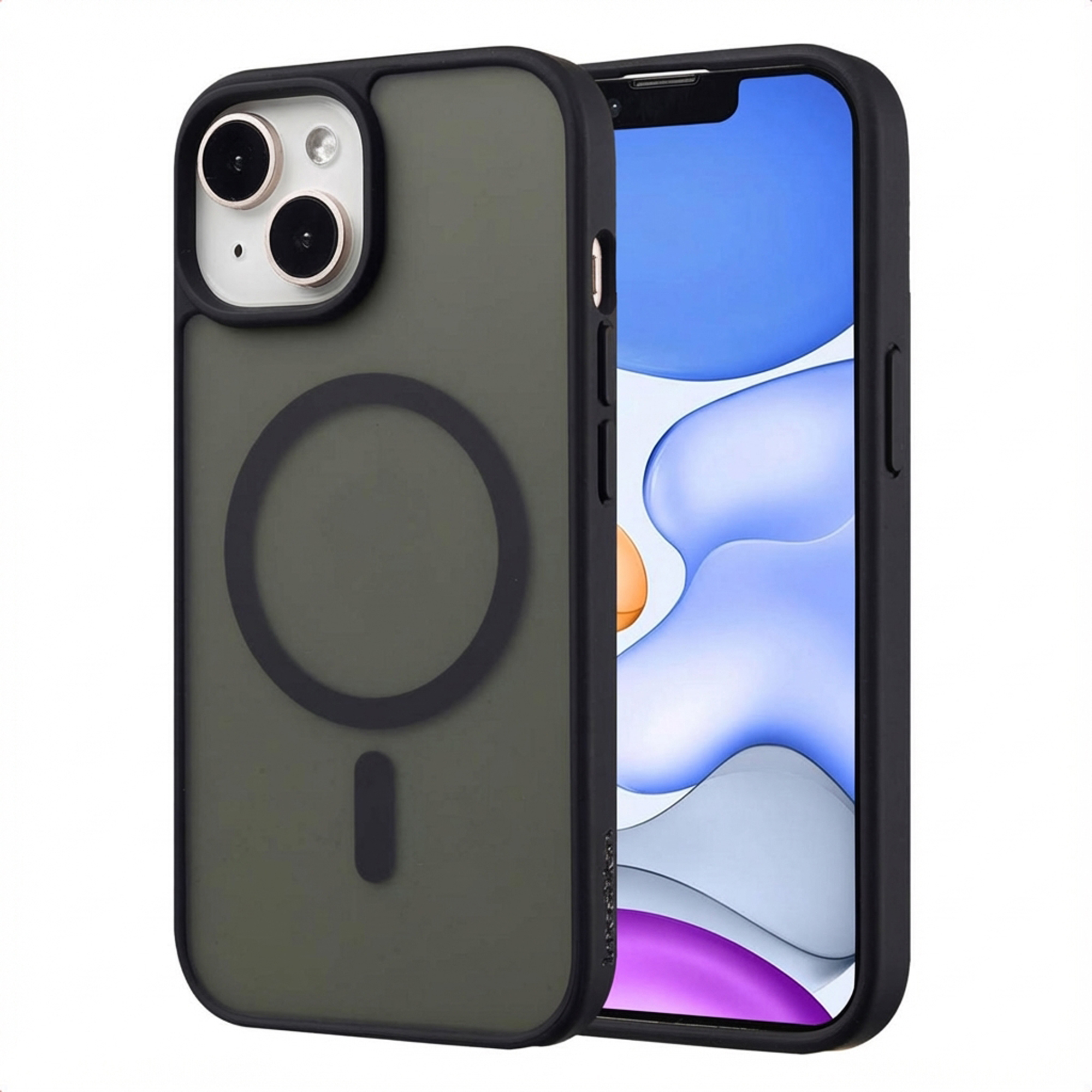 imoshion Color Guard Back Cover mit MagSafe für das Apple iPhone 15 - Schwarz