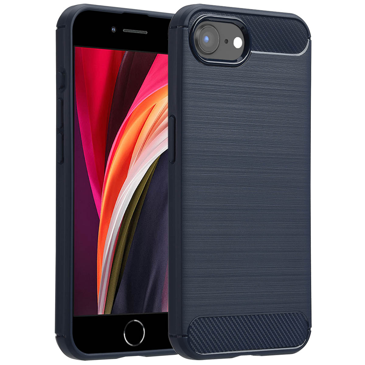 imoshion Brushed Back Cover für das Apple iPhone 17e / 16e - Dunkelblau