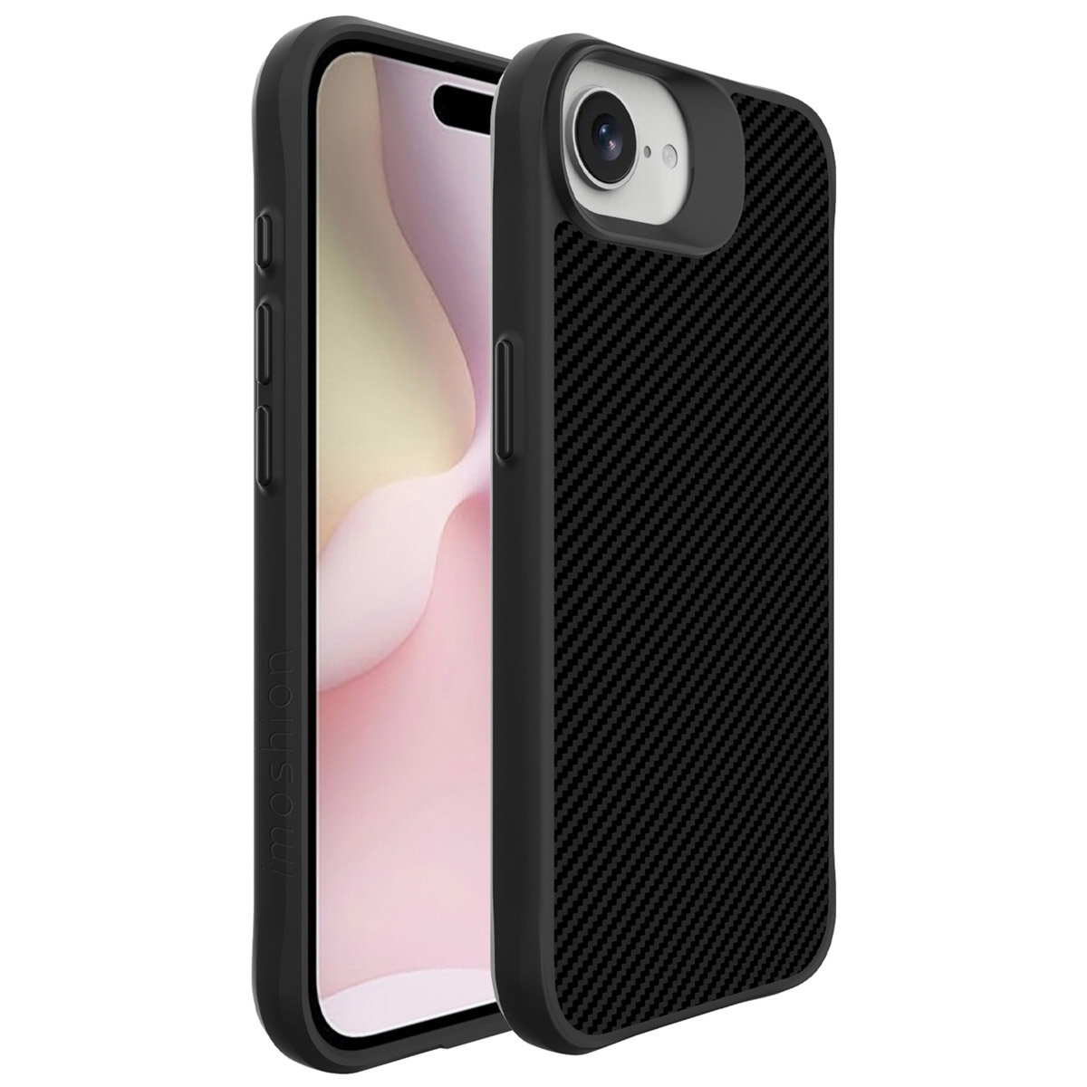 imoshion Rugged Hybrid Carbon Case für das Apple iPhone 17e / 16e - Schwarz