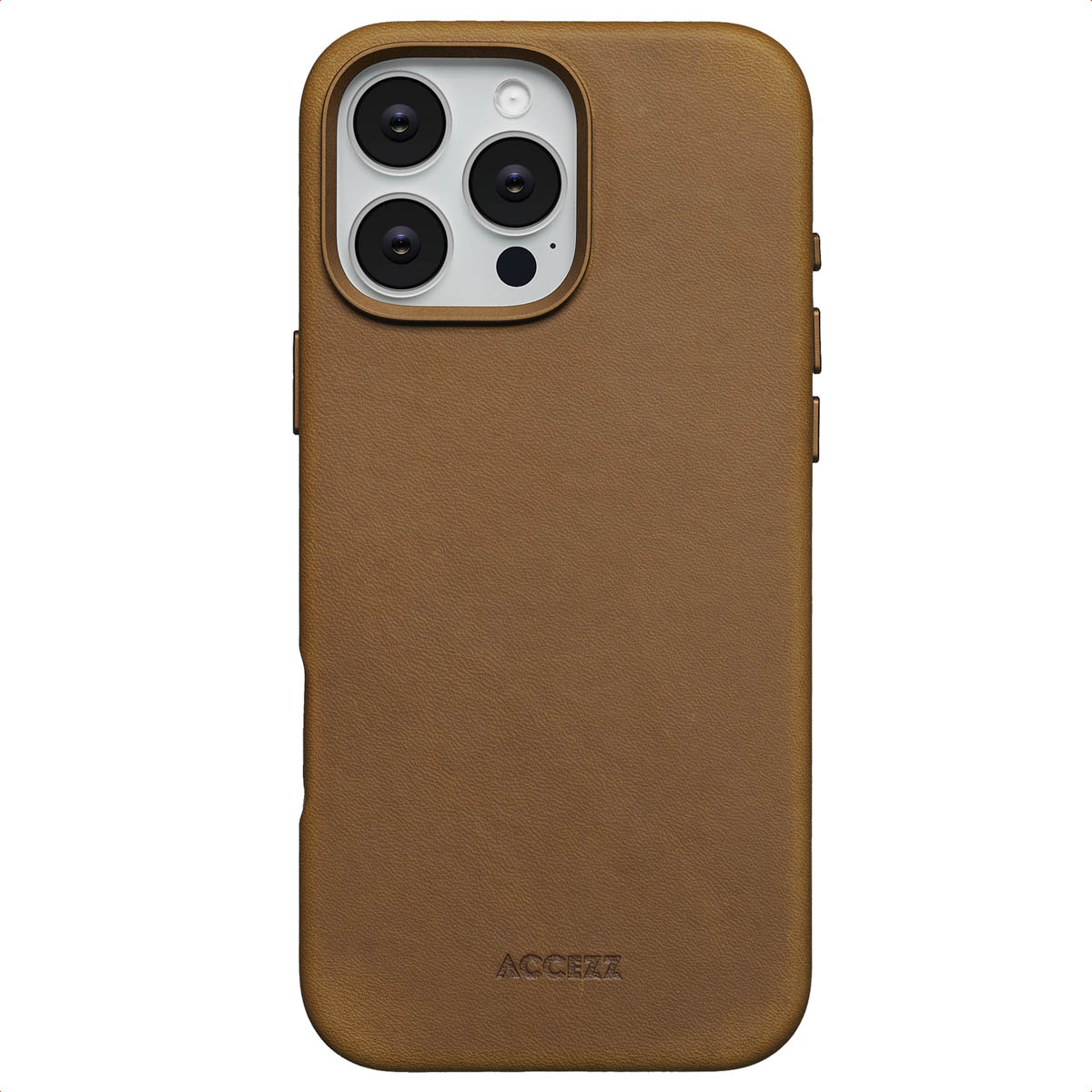 Accezz Vintage Leather Magsafe Backcover für das Apple iPhone 16 Pro Max - Tabacco Cognac