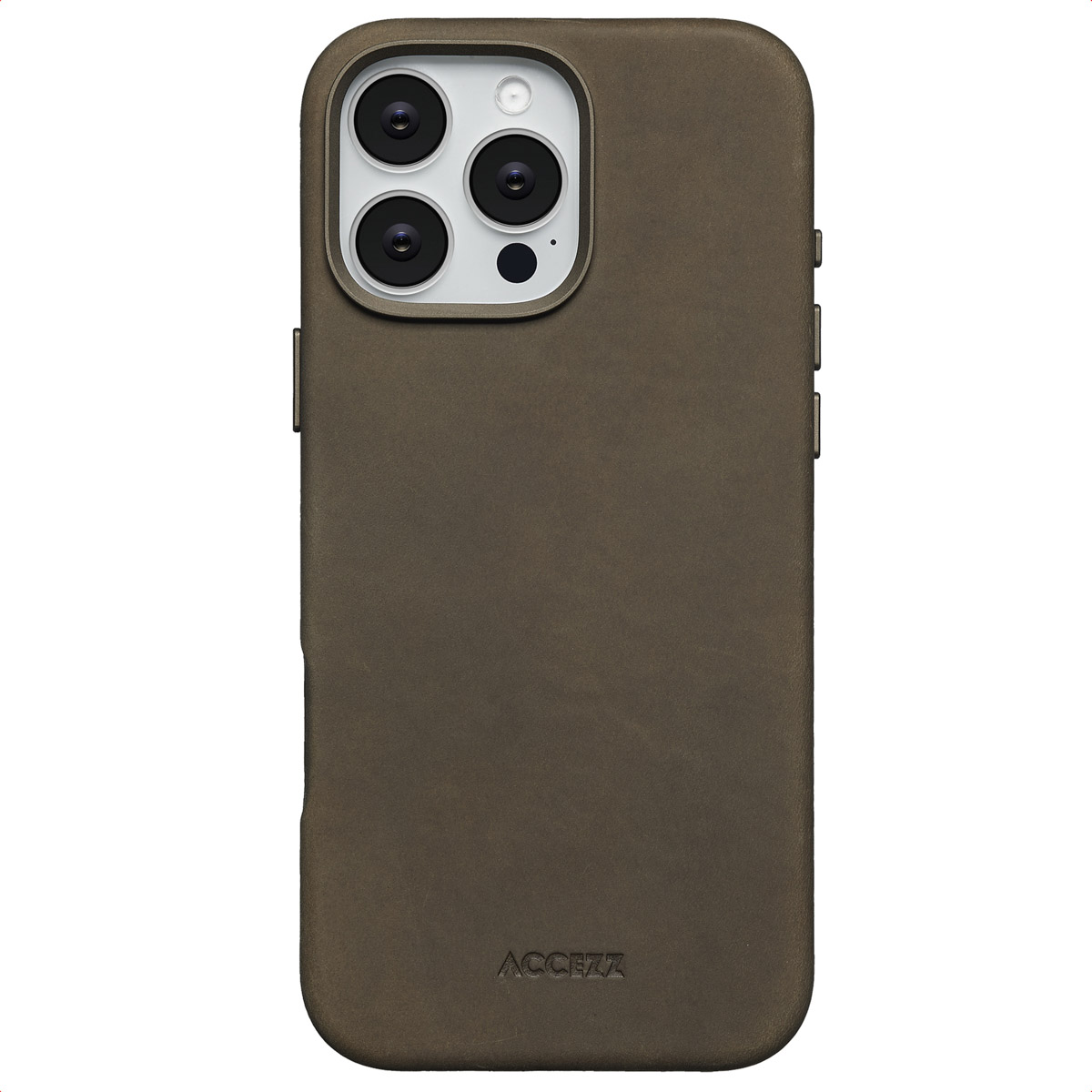 Accezz Vintage Leather Magsafe Backcover für das Apple iPhone 16 Pro Max - Rustic Brown