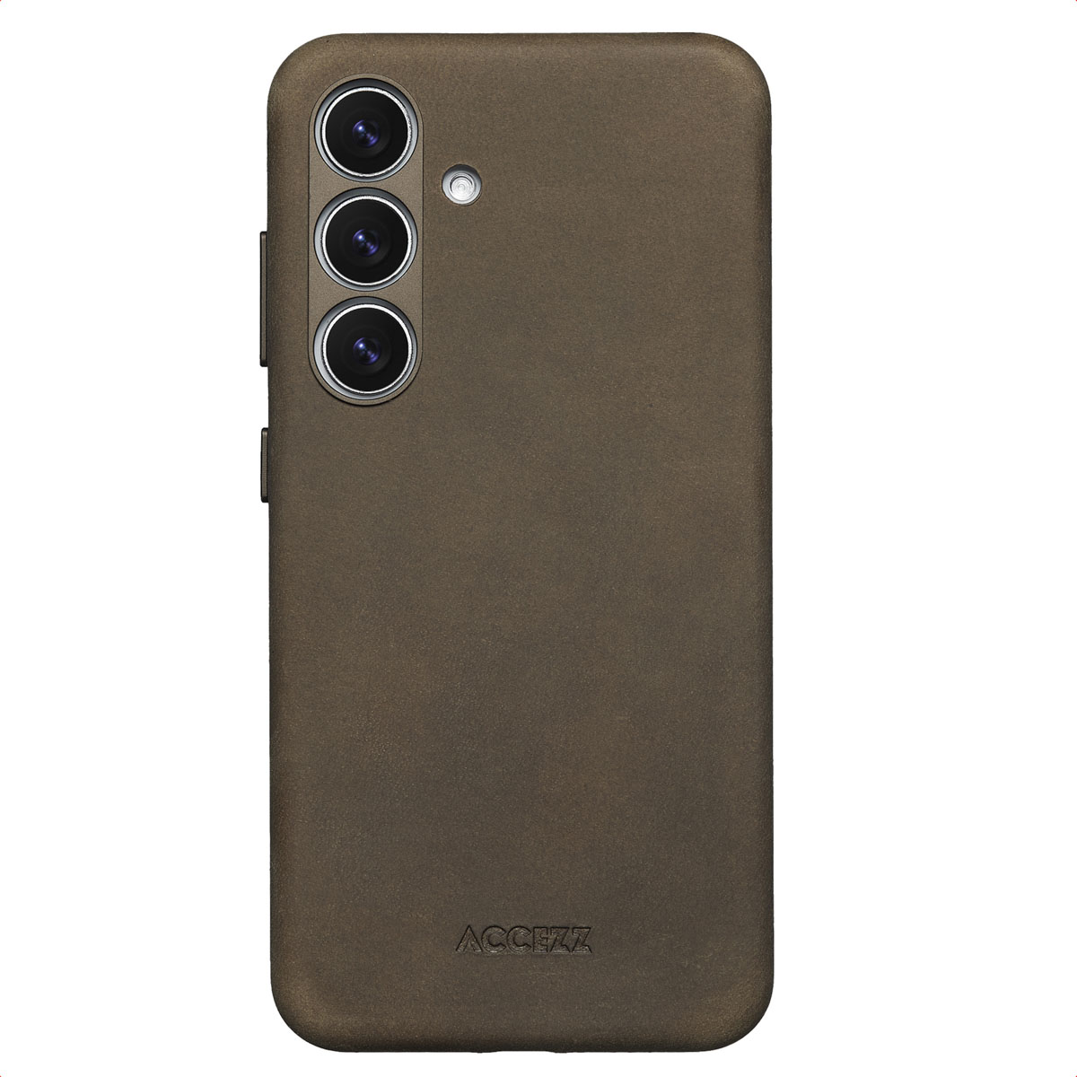 Accezz Vintage Leather Magsafe Backcover für das Samsung Galaxy S25 / S24 - Rustic Brown