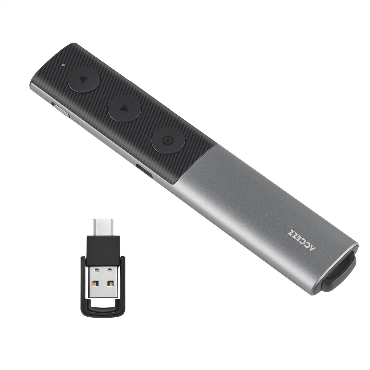 Accezz Präsentations-Klicker - Presenter mit Laserpointer - Schwarz
