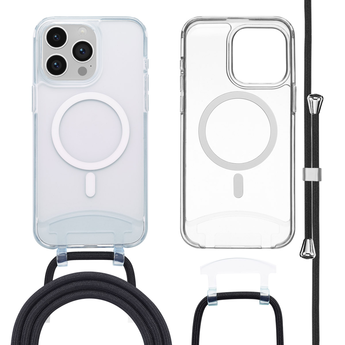 imoshion MagSafe Hülle mit abnehmbarem Band für das Apple iPhone 15 Pro Max - Transparent