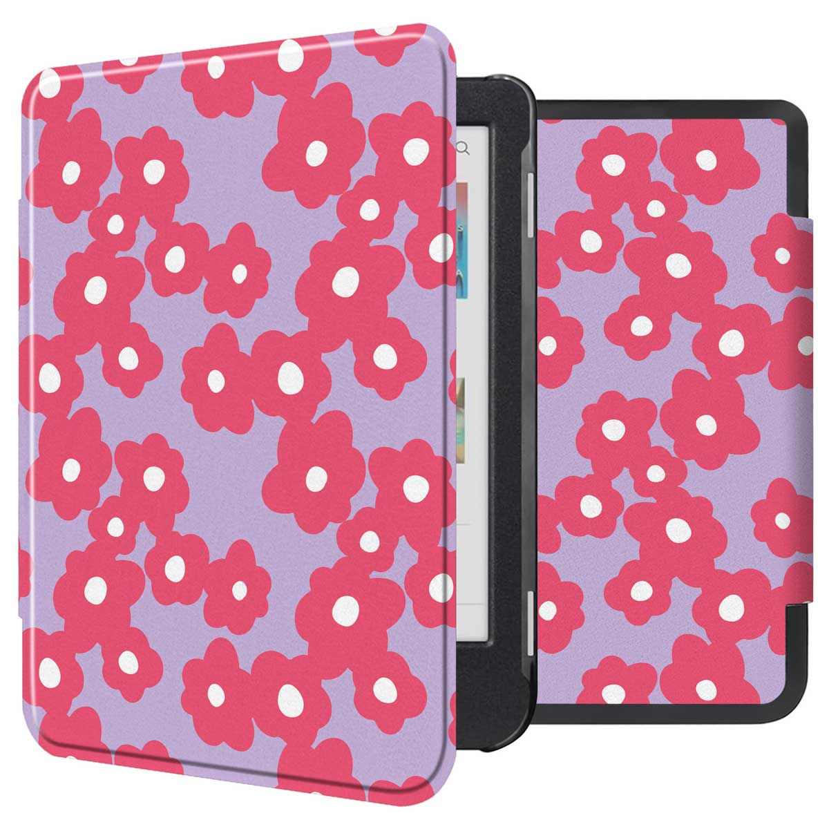 imoshion Design Slim Hard Case Klapphülle für das Kobo Clara Colour / BW - Dusty Rose Blossom