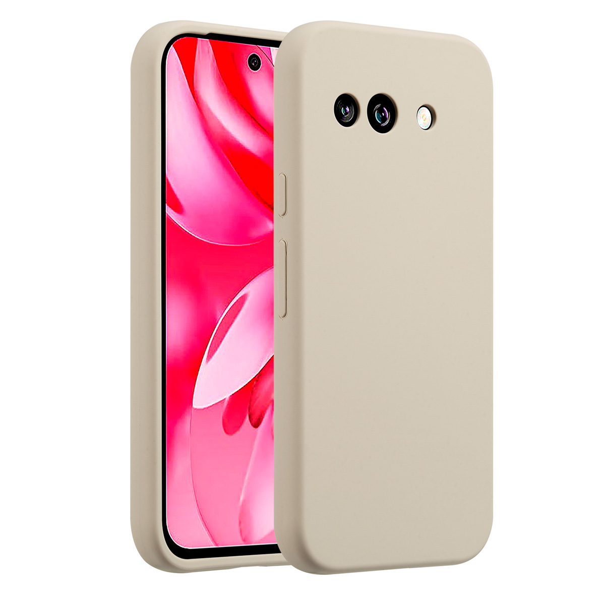 Accezz Liquid Silikoncase für das Google Pixel 9A - Stone