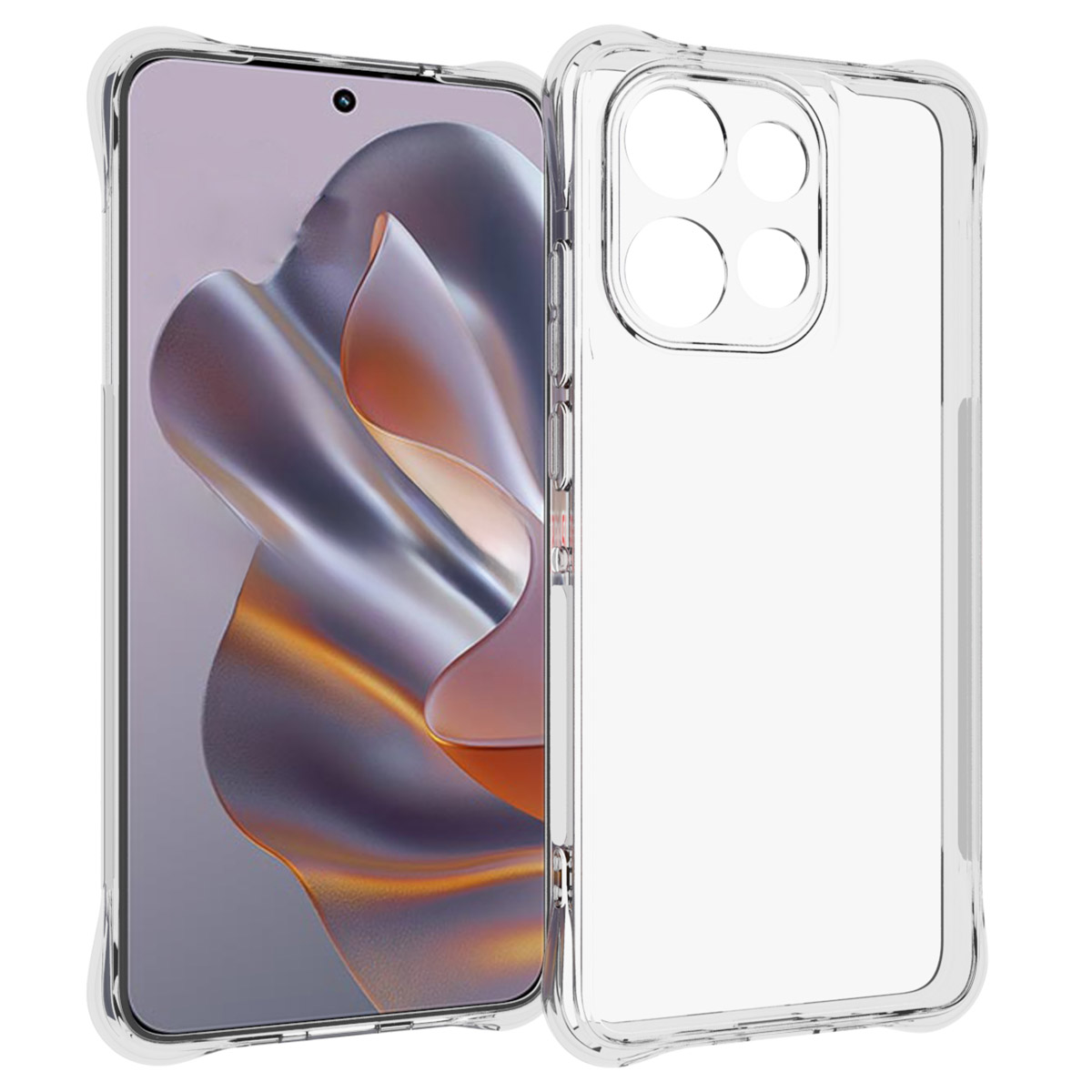 imoshion Shockproof Case für das Motorola Thinkphone 25 / Edge 50 Neo / Edge 60 Neo - Transparent