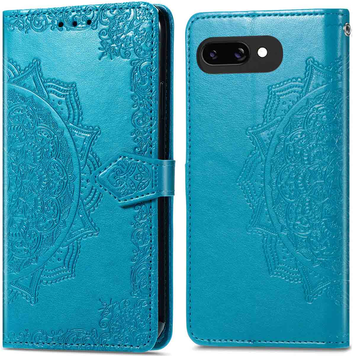 imoshion Mandala Klapphülle für das Google Pixel 9A - Türkis