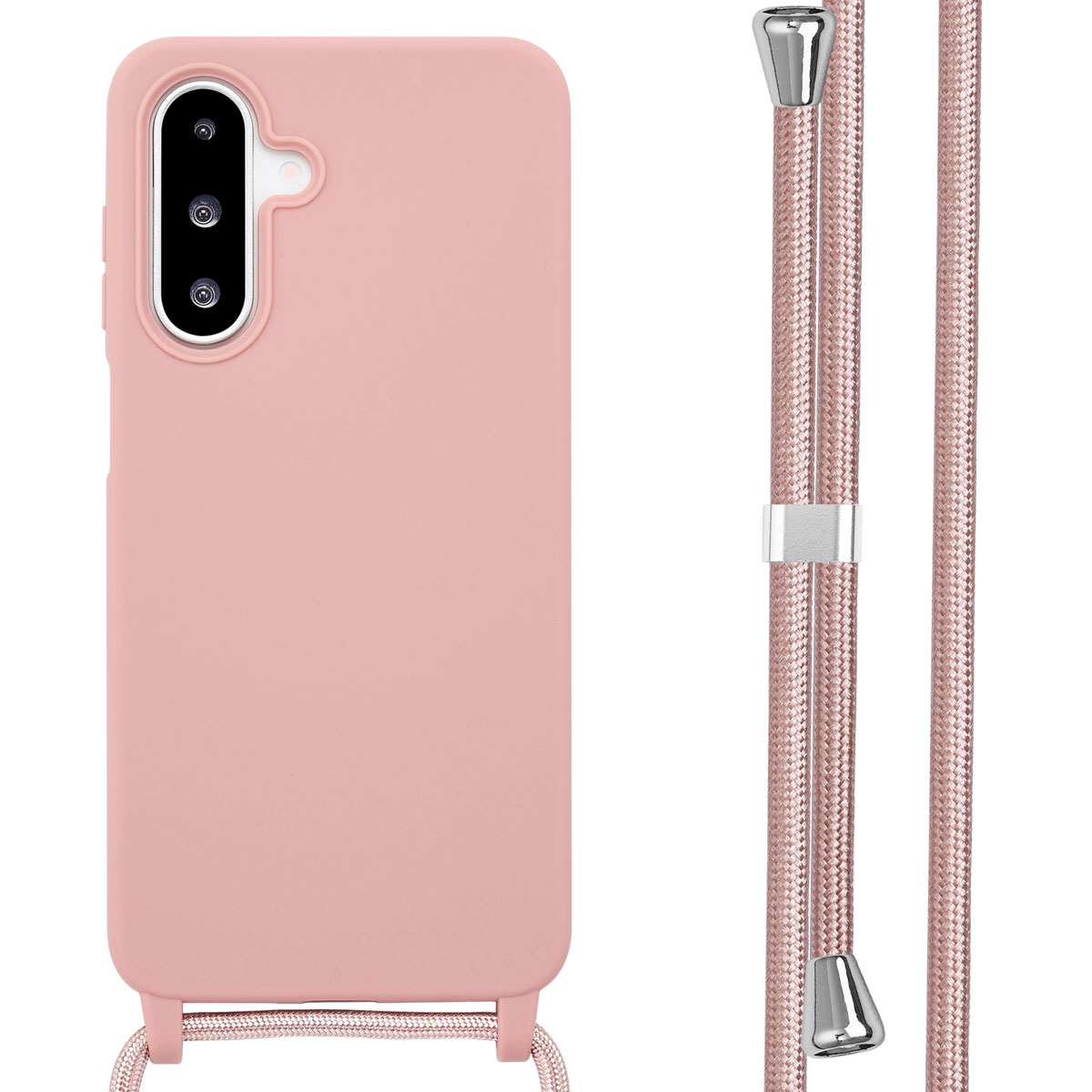 imoshion SilikonHülle mit Band für das Samsung Galaxy A26 - Sand Pink
