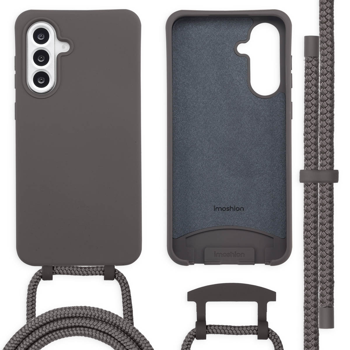 imoshion Color Backcover mit abtrennbarem Band für das Samsung Galaxy A36 / A56 - Black Coffee