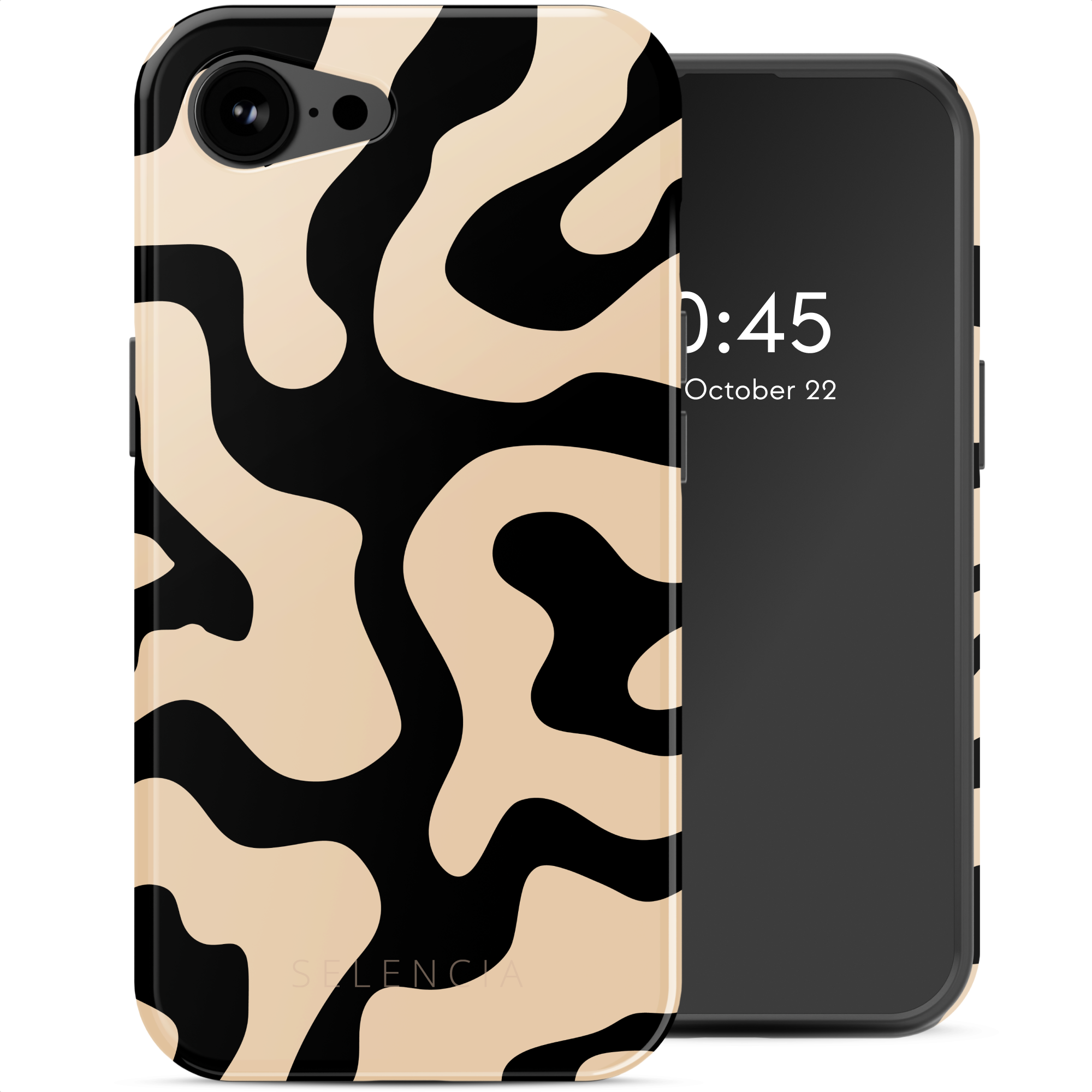 Selencia Vivid Rückabdeckung mit MagSafe für das Apple iPhone 17e / 16e - Art Wave Black
