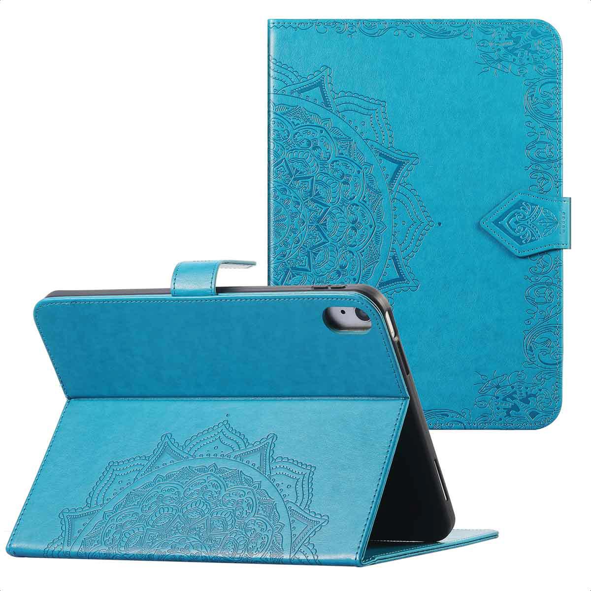imoshion Mandala Klapphülle für das Apple iPad 11 (2025) 11 Zoll A16 / iPad 10 (2022) 10.9 Zoll - Türkis