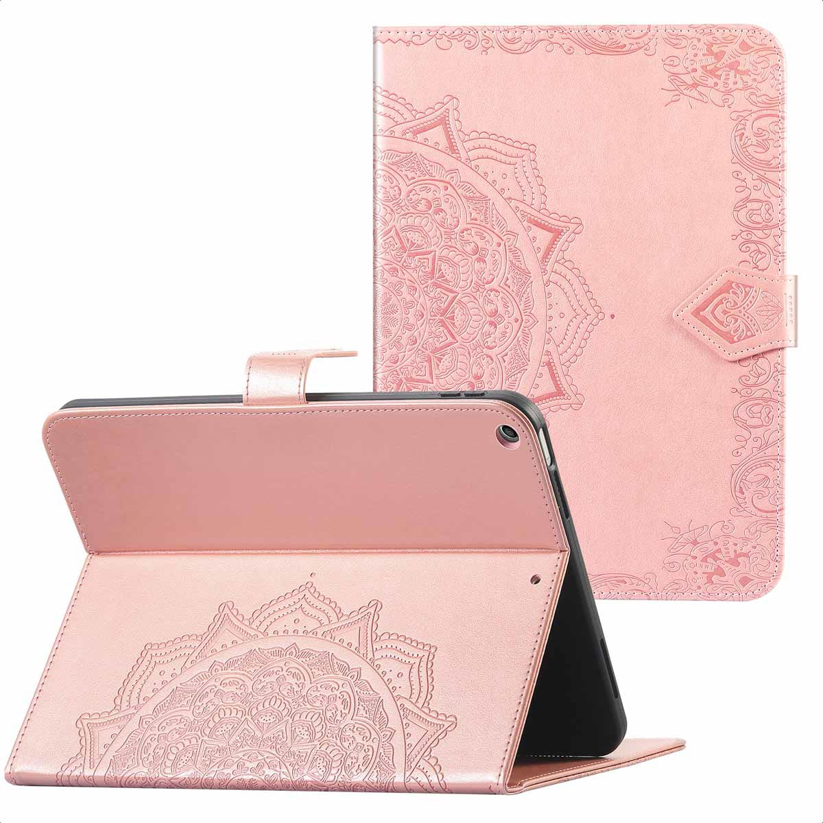 imoshion Mandala Klapphülle für das Apple iPad 6 (2018) 9.7 Zoll / iPad 5 (2017) 9.7 Zoll / Air 2 (2014)/Air 1 (2013) - Rose Gold