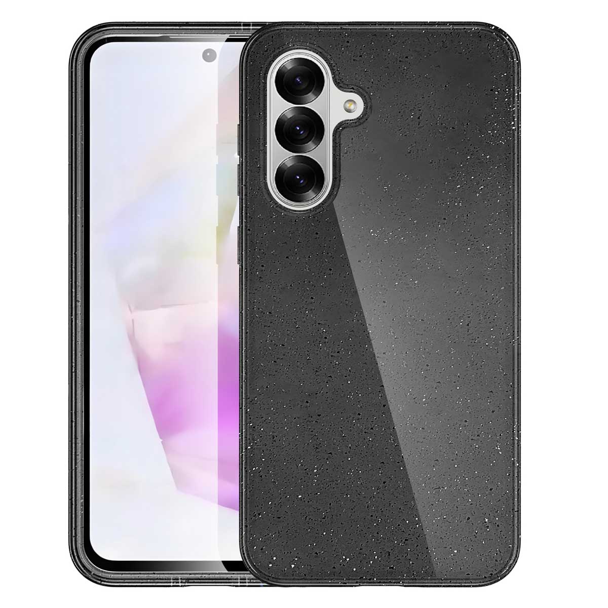 imoshion Sparkle Back Cover für das Samsung Galaxy A56 - Glitter Schwarz
