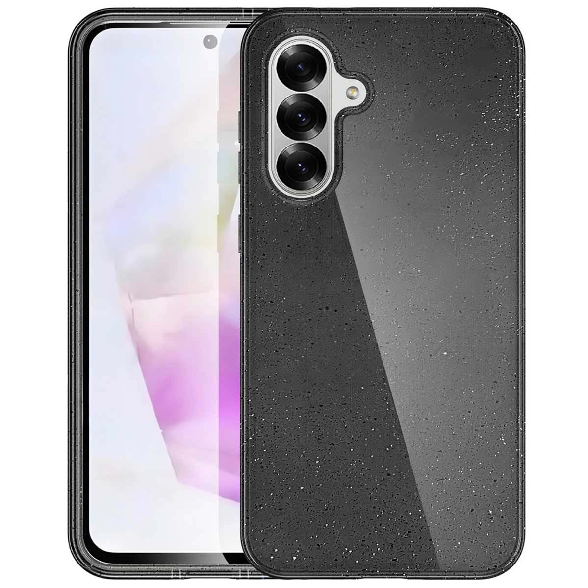 imoshion Sparkle Back Cover für das Samsung Galaxy A36 - Glitter Schwarz