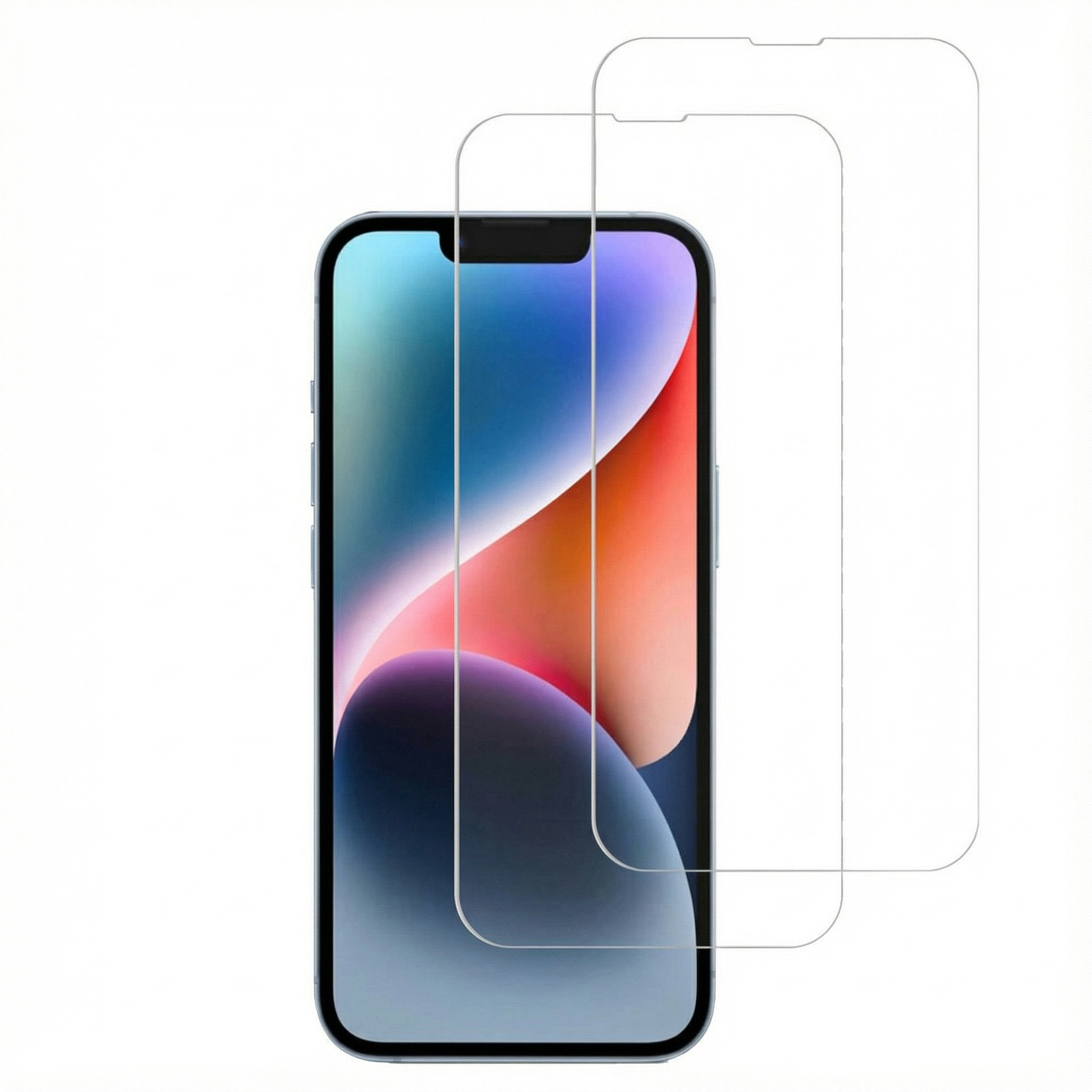 Accezz Displayschutz 2er-pack aus gehärtetem Glas für das Apple iPhone 17e / 16e / 14 / 13 / 13 Pro