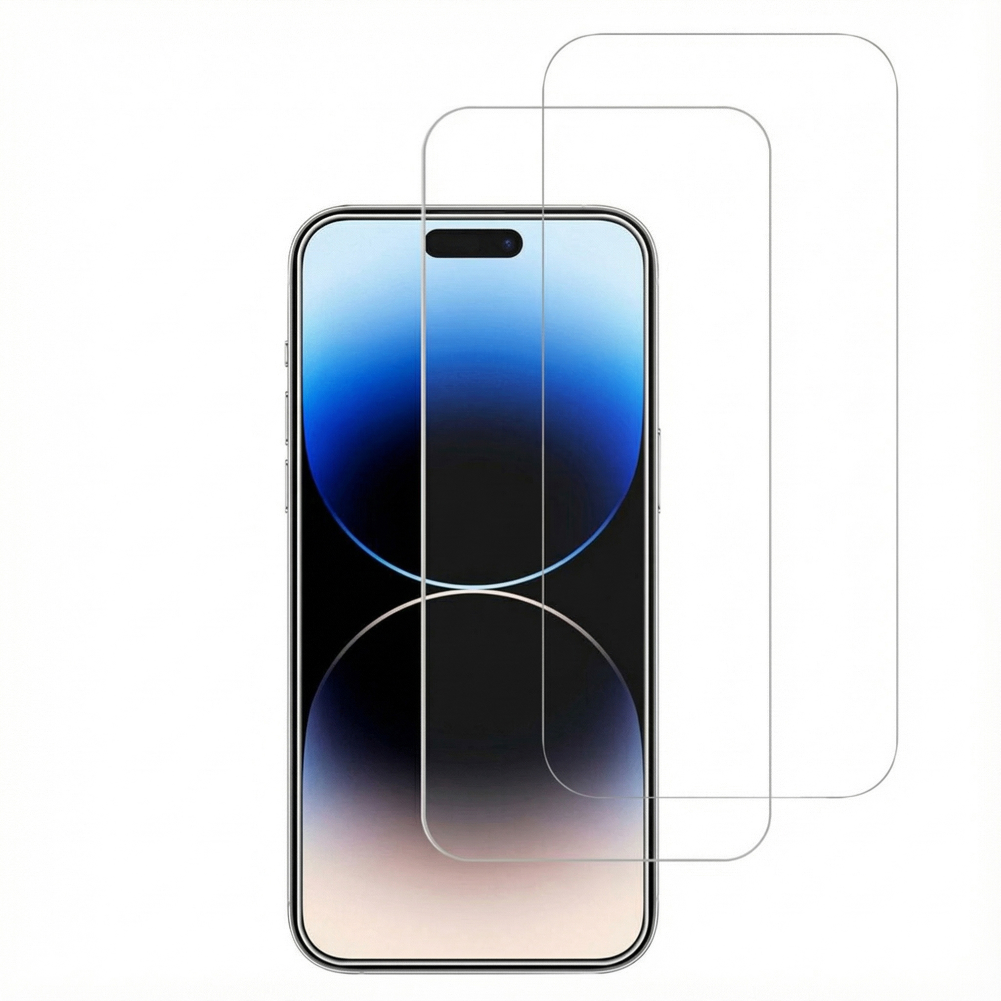 Accezz Displayschutz 2er-pack aus gehärtetem Glas für das Apple iPhone 15 / 15 Pro / 16